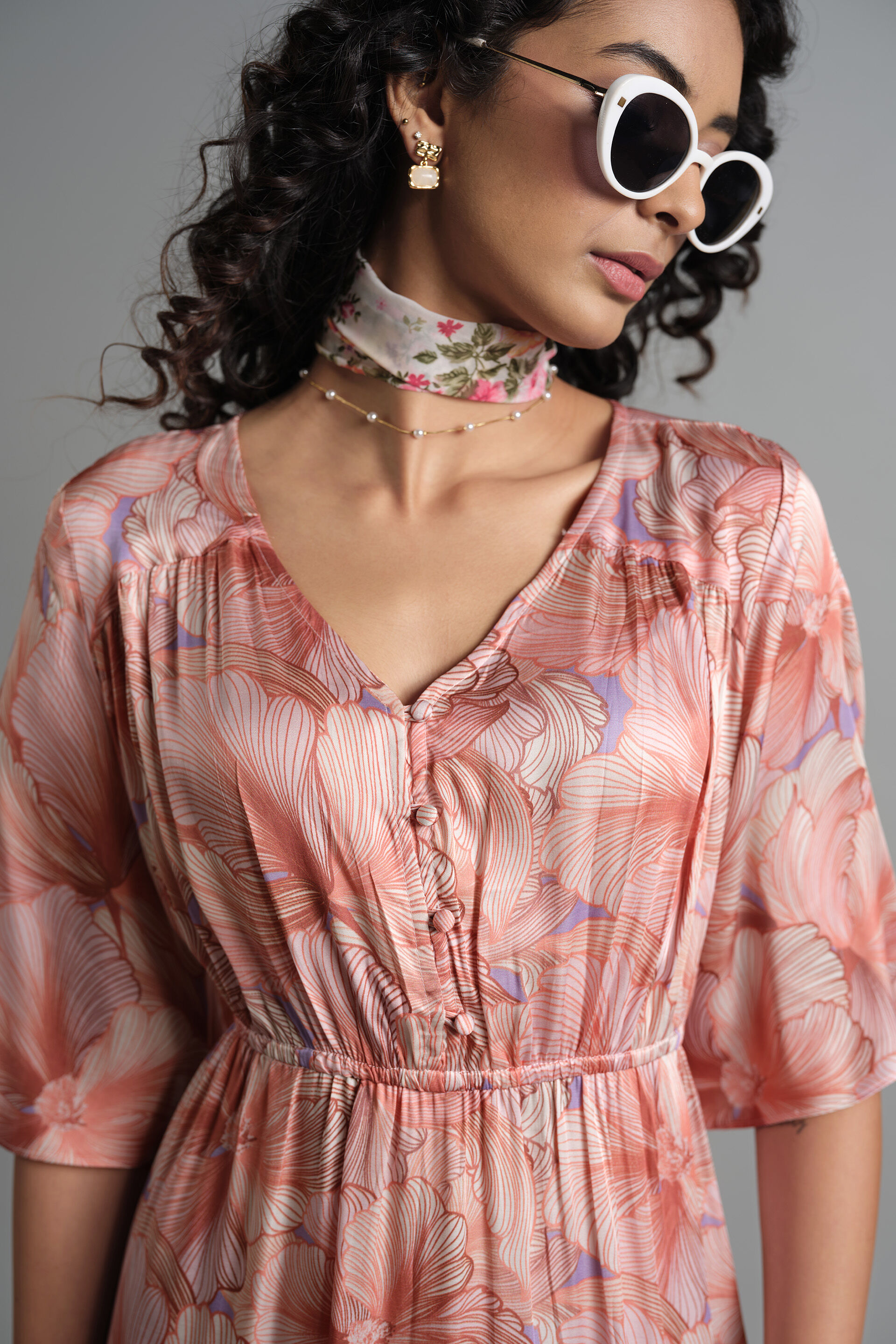 Flower Spritz Dress, Pink, image 6